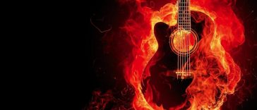 guitar flames