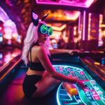 roulette wheel casino bunny girl