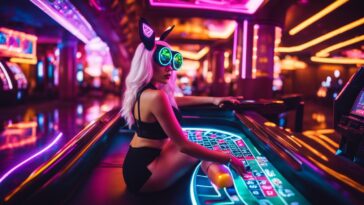 roulette wheel casino bunny girl