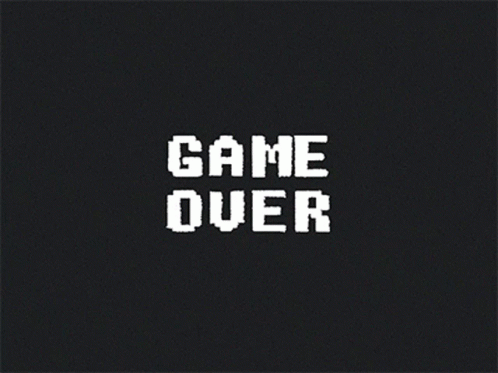 game over glitch